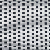 Valence French Bistro Rattan Counter Stool - Squares, Small - White/Black