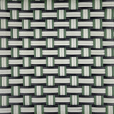 Valence French Bistro Rattan Chair - Basket - Silver/Green/Black