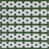 Valence French Bistro Rattan Bar Chair - Tiles - White/Green