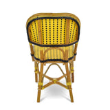 Valence French Bistro Rattan Chair - Squares, Small - Yellow/Black
