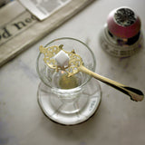 Wormwood Leaf Absinthe Spoon, Gold-Plated