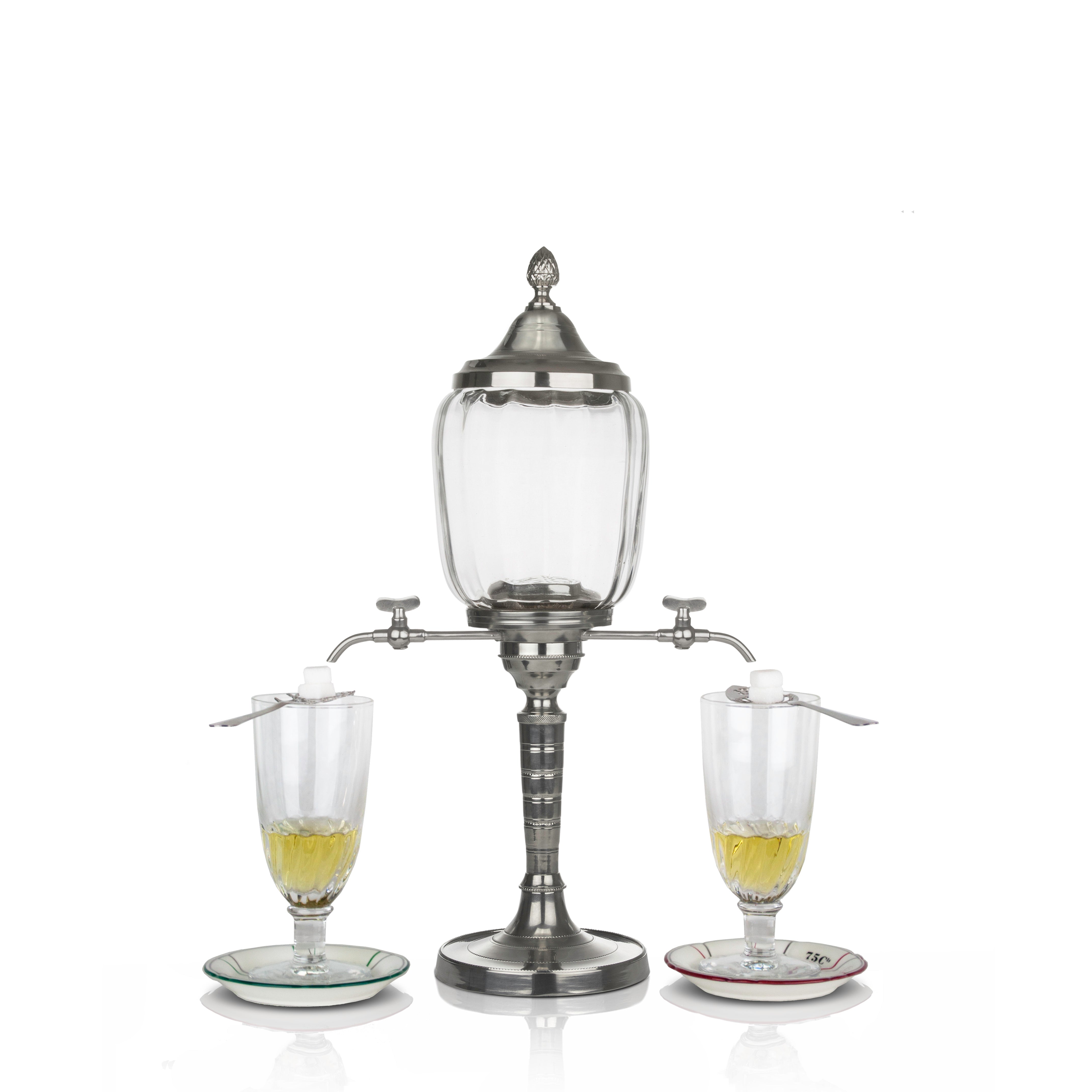 Traditional Absinthe Fountain with 2 Spouts, Complete Set