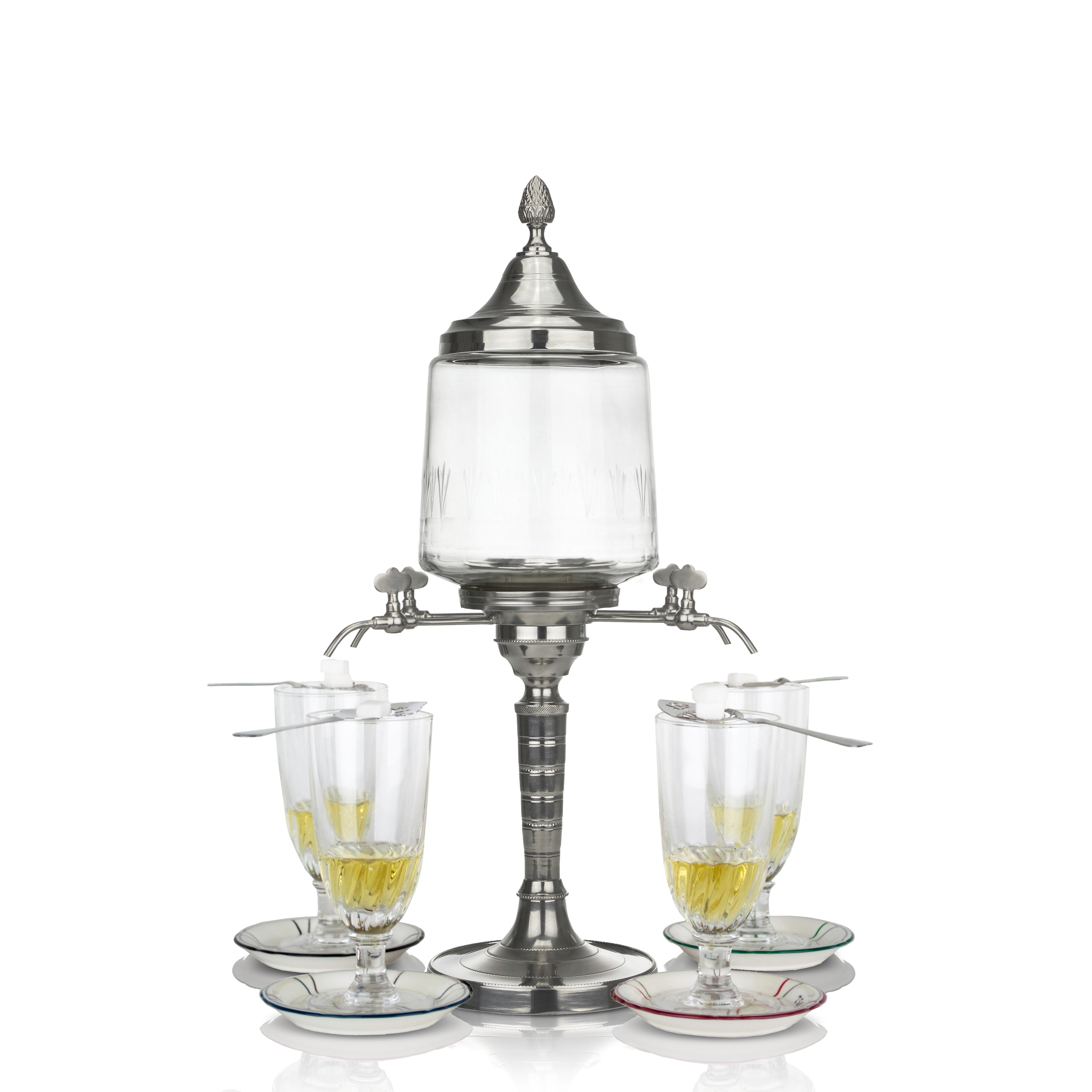 Traditional Absinthe Fountain with 4 Spouts, Complete Set – BONNECAZE