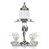 Lady Absinthe Fountain with Wings, 4 Spouts, Complete Set