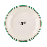 Porcelain Absinthe Coaster/Saucer, 2f25, Green/Gold