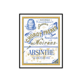 Chorot Freres Absinthe Distillery Label Print, 8.5" x 11"