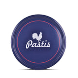 Blue Round Melamine Pastis Tray, 12" Diameter