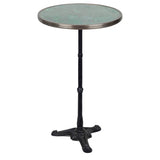 Green Granite French Bistro Table, Bar Height, 24" Diameter