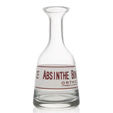 "Absinthe Bonnecaze" French Bistro Glass Water Carafe