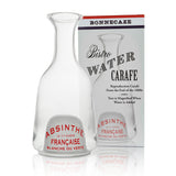 Bonnecaze French Bistro Glass Loupe Water Carafe, in Blue/White/Red