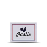 White Rectangular Melamine French Pastis Tray, 11" x 8"