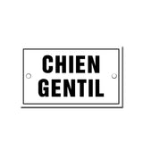 Chien Gentil (Nice Dog) French Enamel Plaque