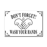 Don't Forget ! Wash Your Hands, Enamel Plaque, Large