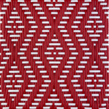 Lyon French Bistro Rattan Planter with Stand (Flower Box) - Diamonds, Small - Red/White