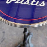 Pastis w/ Rooster French Parisian Bistro Table 20", Blue, Chrome Rim