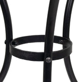White Italian Carrara French Bistro Marble Table, 28" Diameter, with 3-Legged Base